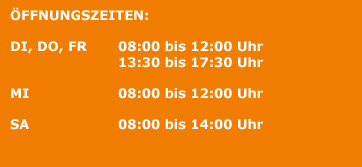 oeffnungszeiten